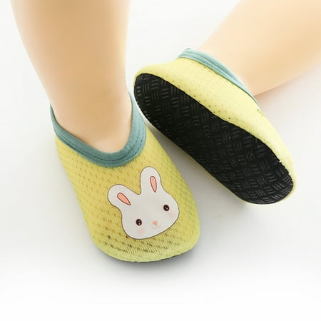 

Wesracia Baby Shoes 1-3Y Baby Kids Boys Girls Animal Prints Rabbit Carrot Cartoon Breathable The Floor Socks Barefoot Aqua Socks Non-Slip Shoes Toddler Shoes