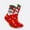 J, variant on Harpily Mid Calf Socks for Women Christmas Themed Thick Fleece Warm with Fuzzy Turn‑over Cuff Novelty Holiday Socks for Colorful Holiday Gifts