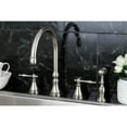 thumbnail image 4 of Kingston Brass Governor 8" Deck Mount Kitchen Faucet with Brass Sprayer, 4 of 7