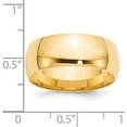 thumbnail image 5 of Avariah Diamonds 14k Yellow Gold 8.2mm Lightweight Comfort Fit Wedding Band Size 10 - Ring Size 10.0, 5 of 8
