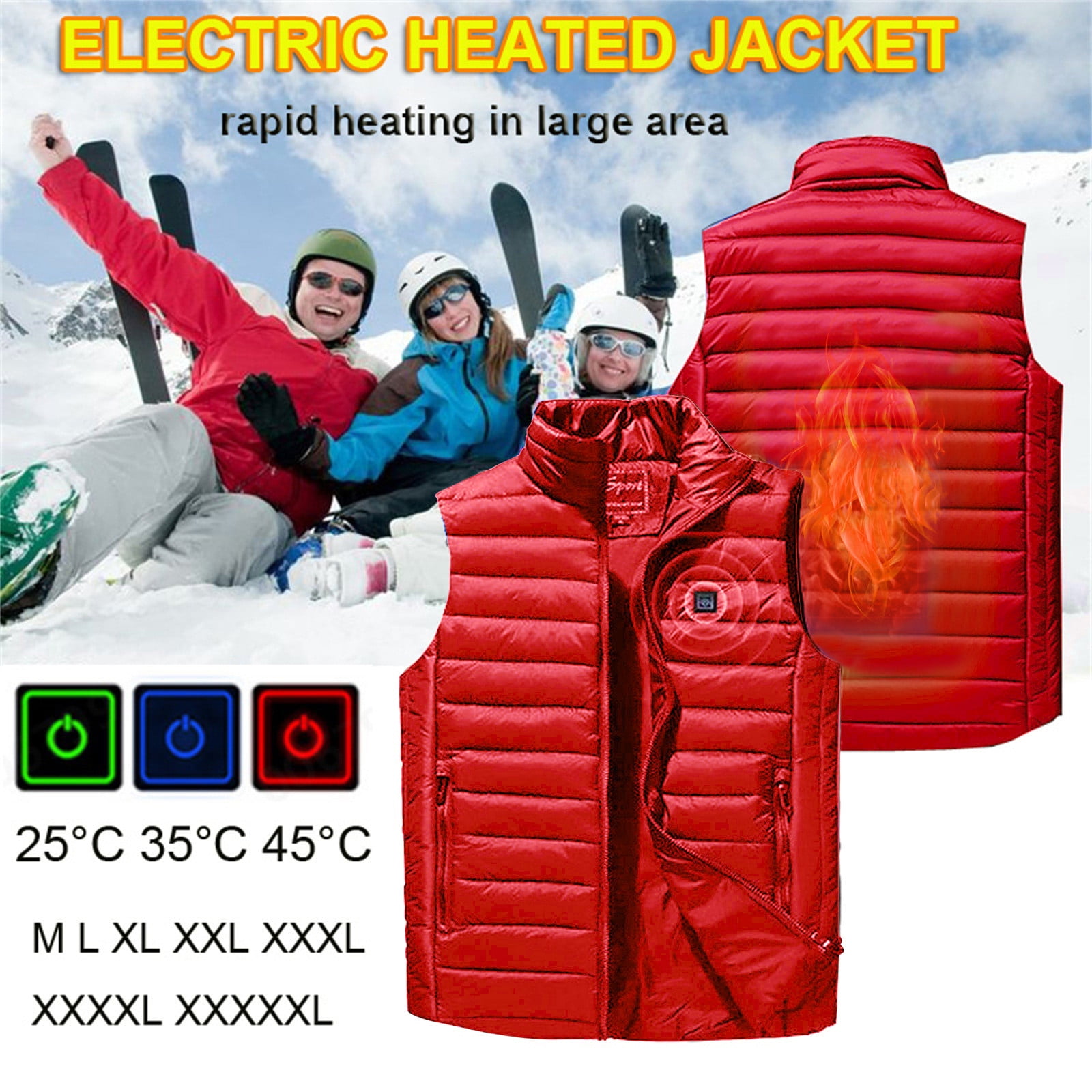 LASHALL 2020 Unisex Warming Heated Vest Electric USB Heated Vest Jacket in Nepal at NPR 12824 Rating 5