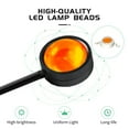 thumbnail image 4 of Lamp USB Sunset Lamp with 4PCS Different Colors Films 360 Degree Rotation Projector Sunset LED Light Rainbow Projection Lamp for Photography Party, 4 of 7