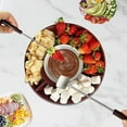thumbnail image 3 of Fondue Pot Set,Electric Chocolate Fondue Maker with 4 Forks, Cheese Melting Fondue Machine Kit,Temperature Ctrol.US Plug, 3 of 5