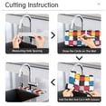 thumbnail image 5 of Yayeee Faucet Mat for Kitchen Sink 14.7" Diatomite Long Splash Guard Pad, White Checkered Pattern, 5 of 7