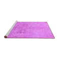 thumbnail image 2 of Ahgly Company Machine Washable Indoor Square Oriental Purple Traditional Area Rugs, 3' Square, 2 of 4