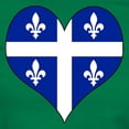 thumbnail image 3 of CafePress - Quebec Heart Women's Dark T Shirt - Women's Traditional Fit Dark T-Shirt, 3 of 4