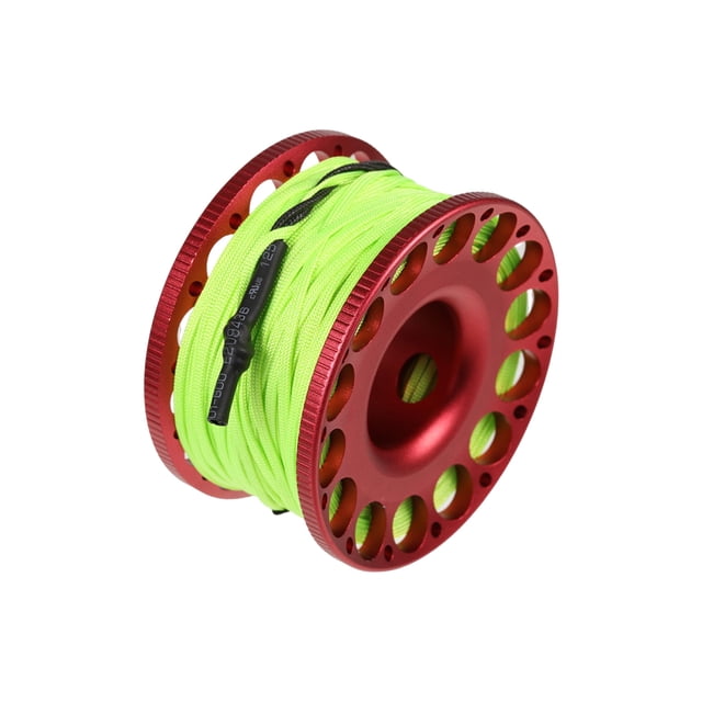 braveheart Dive Finger Reel Professional High Density Rope Aluminum Cave Diving Tech Spool Water Sports Accessories Black Red
