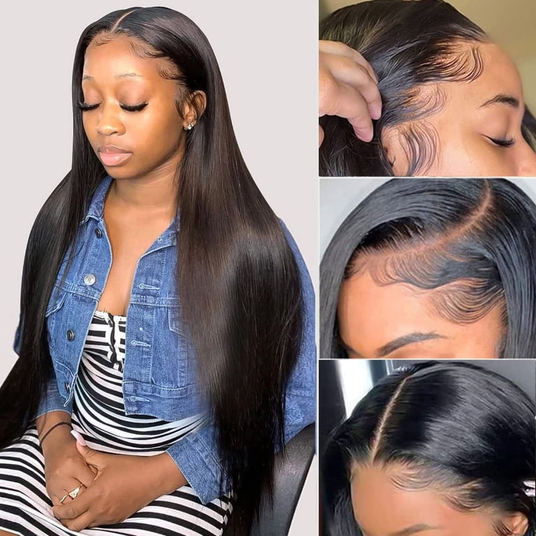 13x6 Lace Front Wigs Human Hair Pre Plucked HD Transparent  display picture 3