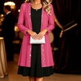 thumbnail image 5 of Cekizud Womens Cardigan Long Sleeve Chiffon Open Front Rhinestone Trim Party Outerwear Tops, S-3XL, 5 of 7