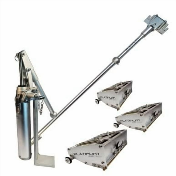 Platinum Outils pour Cloison Sèche 8 Pouces/10 Pouces et 12 Pouces pour Boîtes Plates, Combo de Finition avec Poignée, Pompe pour Pâte et Remplissage