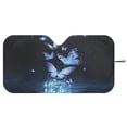 thumbnail image 2 of Jeiento Blue Butterfly Car Windshield Sun Shade Foldable Car Windshield Sunshades Window Shades Cover Sun Visor Shield for Most Sedan Truck SUV Auto Interior Protector Easy to Install, 2 of 7