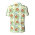 thumbnail image 4 of Rocae Tropical Flowers for Men's Short Sleeve Polo Shirt, Quick Drying Performance Moisture Wicking Sports Men's Golf Shirt XX-Large, 4 of 9