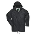 thumbnail image 2 of Portwest US440 Men's Lightweight Waterproof Classic Rain Jacket Black, 6X-Large, 2 of 5