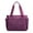 Purple, variant on Women Tote Shoulder Handbag Waterproof Nylon Hobo Purse Multi Pocket Top Handle Shopper Shoulder Bag