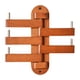 thumbnail image 1 of Perchero de pared con 5 brazos giratorios y plegables, de madera, ahorra espacio. Madera de cereza, 1 of 9