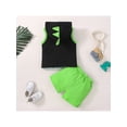 thumbnail image 3 of Seyurigaoka 2Pcs Baby Boy Summer Tops Pants Suit, Sleeveless Hooded Neck Vest Shirt + Sports Shorts, 3 of 9