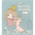 thumbnail image 3 of Quote Twin Size Duvet Cover Set, Artistic Composition with Little Princess Girl Unicorn Never Stop Dreaming Quote, Decorative 2 Piece Bedding Set with 1 Pillow Sham, Multicolor, by Ambesonne, 3 of 3