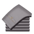 thumbnail image 4 of Blekii Men's Casual Chino Pants, Solid Color Workwear Style Trousers, Loose Straight Leg Comfort Fit, Cotton Fabric for Summer, Versatile Bottoms for Smart Casual Office Or Weekend Wear Grey, 4 of 6