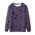 thumbnail image 4 of hotojiny Womens Sweatshirts Casual Crewneck Long Sleeve Pullover Trendy Cute Star Tops Streetwear Fall Clothing S-XXl, 4 of 4