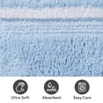 thumbnail image 4 of Better Homes & Gardens Bordered Striped 2-Pack Bath Rug Bundle, Blue Drop, 20” x 30”, 4 of 8