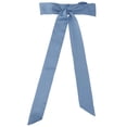 thumbnail image 1 of Bufanda flaca de mujer Color sólido Bufandas largas puras Pañuelo para el cuello gris azul 196*5cm/77.17*1.97 inches(L*W), 1 of 5