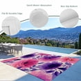 thumbnail image 3 of Watercolor Floral Outdoor Rug for Patio/Deck/Porch, Non-Slip Large Area Rug 3 x 5 Ft, Spring Flowers Botanical Retro Beige Indoor Outdoor Rugs Washable Area Rugs, Reversible Camping Rug Carpet Runner, 3 of 8