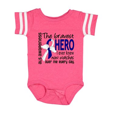 Inktastic ALS Bravest Hero I Ever Knew 1 Boys Baby Bodysuit