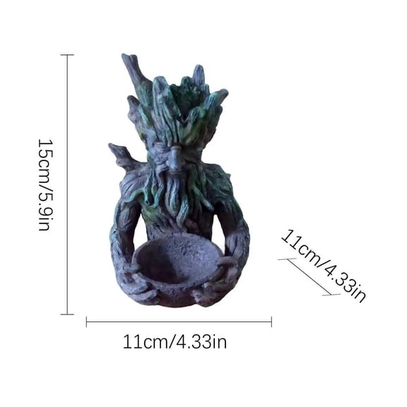 Artistic Bird Feeder Garden Statue Outdoor Hanging Feeding Station for Wild Birds Sparrow Hummingbird Backyard Patio Lawn Decor