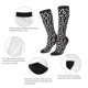 thumbnail image 3 of Fotbe Black Leopard Calcetas Divertidas Estampadas para Hombre y Mujer, Calcetas de Algodón hasta la Rodilla para Caminar, Correr, Enfermería y Embarazo, 3 of 6