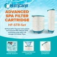 thumbnail image 2 of Hurricane 3 Pack HF-STR-SET Advanced Pool Filter Cartridge Inner Outer 21" Set, 2 of 9
