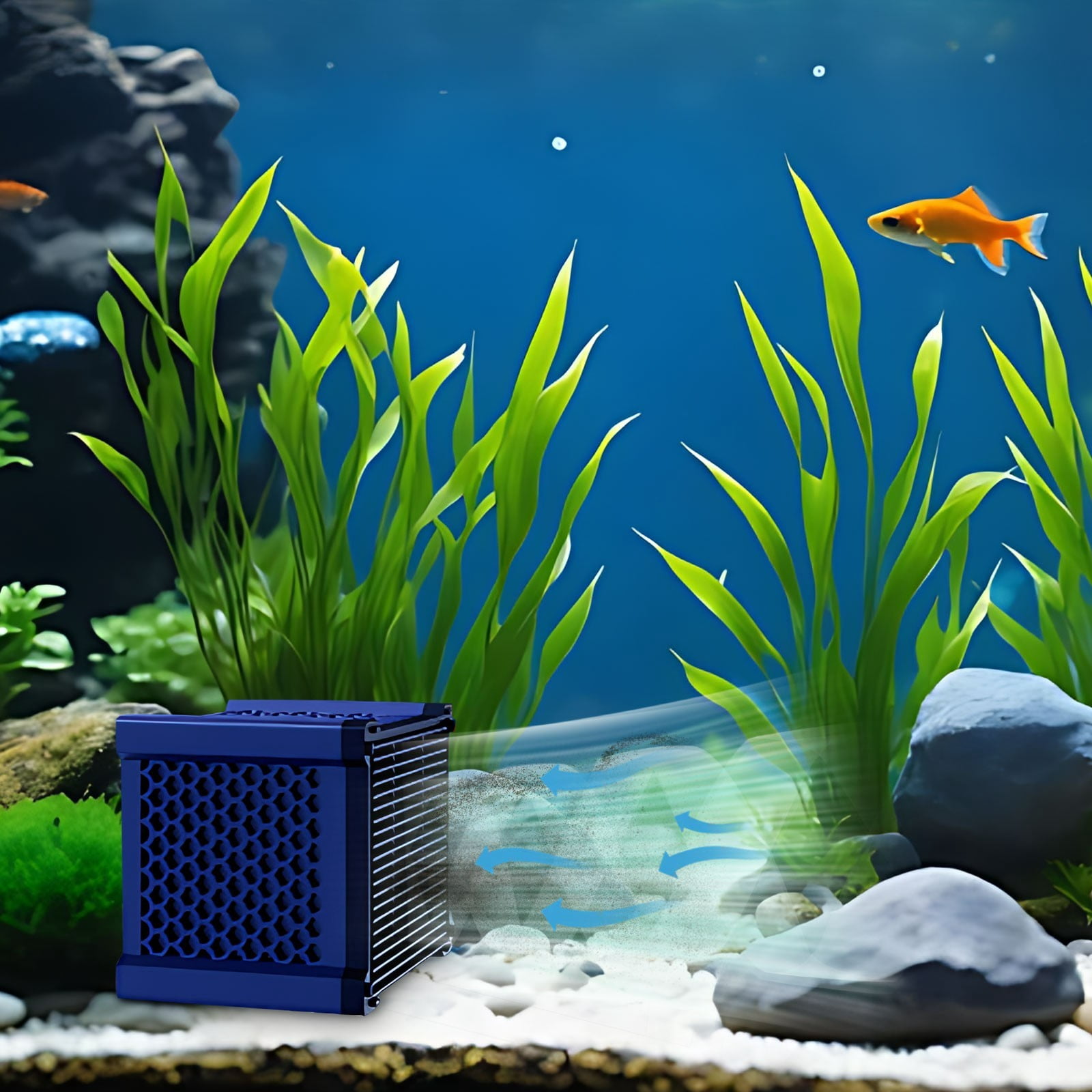 Aquarium Filter Media Balls with Activated Carbon, Bio Sponge Fish Tank Water Purifier for Freshwater Saltwater Tanks Ultra Filtration Aquascape Supplies