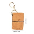 thumbnail image 3 of 3Pcs Soft Leather Mini Ledger, Vacemry Study Season Mini Leather Ledger, Portable Notebook Keychain Pendant, Creative Backpack Hanging Accessory for Journaling, Note Taking, Gift Giving, Home Office, 3 of 6