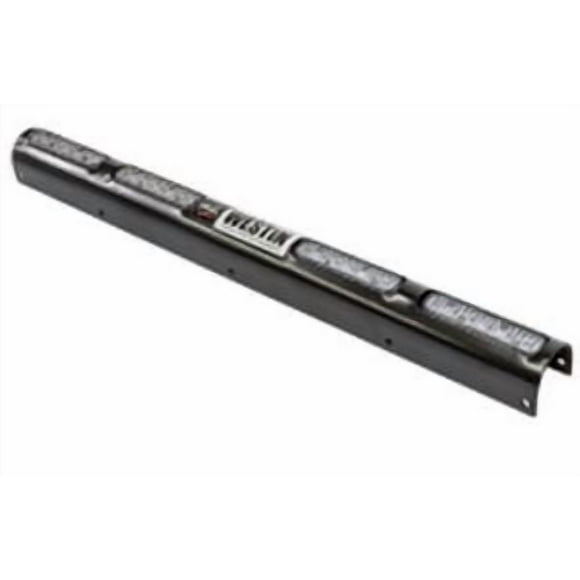Westin Public Safety Bumper Push Bar Top Channel Cover 36-6015W4 For Westin Elite Series Bumper Push Bar; With 4 Whelen Light Mounting Holes; Powder Coated; Black; Steel