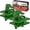 Green, variant on Nilight 2PCS Tractor Bucket Grab Hook 3/8'' Heavy Duty Drop Forged Steel Bolt On Zinc-Coated Cast Tow Max 15000 LBS Green