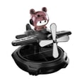 thumbnail image 2 of Difusor solar giratorio para coche, modelo de avión, adorno de aceite esencial Oso negro, 2 of 9