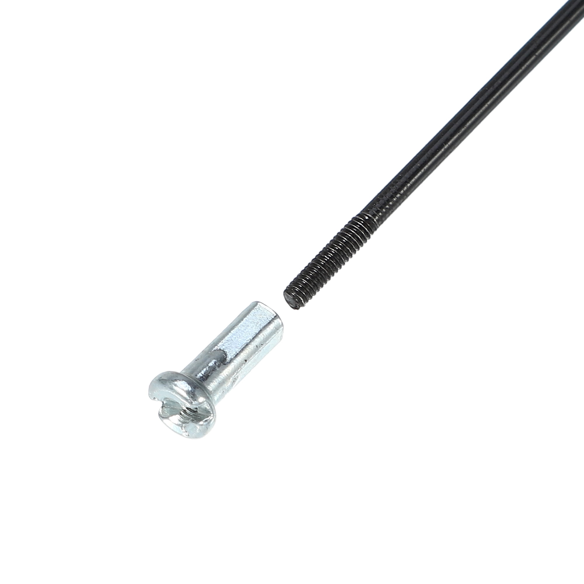 Unique Bargains 36Pcs 14G J Bend 2mm Bike Bicycle Spokes with Nipples Steel Black 10.91"