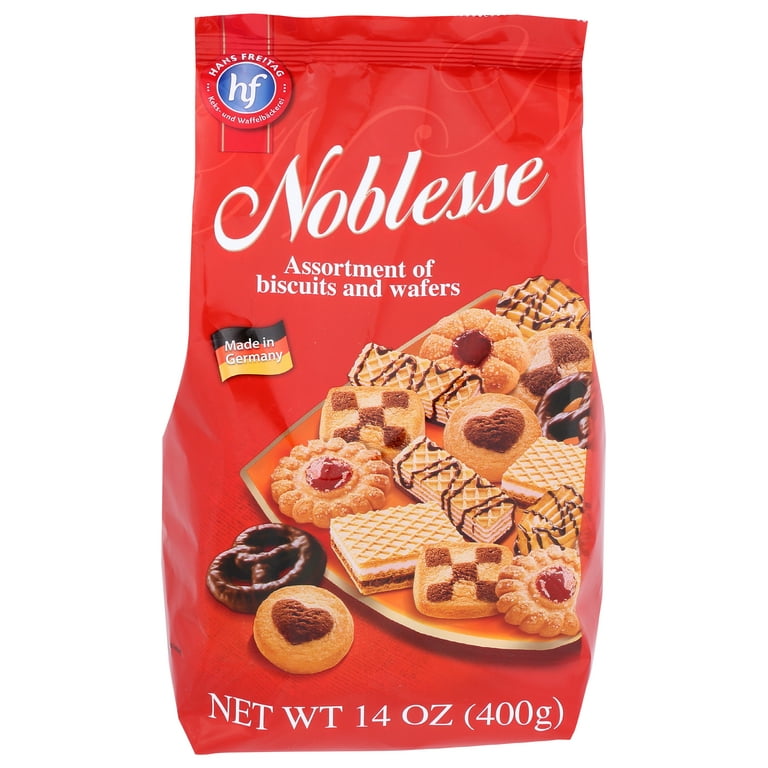 Pack of 10, Hans Freitag Noblesse Assorted Cookies, 14 oz