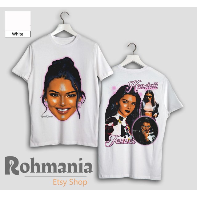 Kendall Jenner T Shirt, Model Television Reality Show Merch Shirt, 90s Retro Personalized - As Picture - 2XL