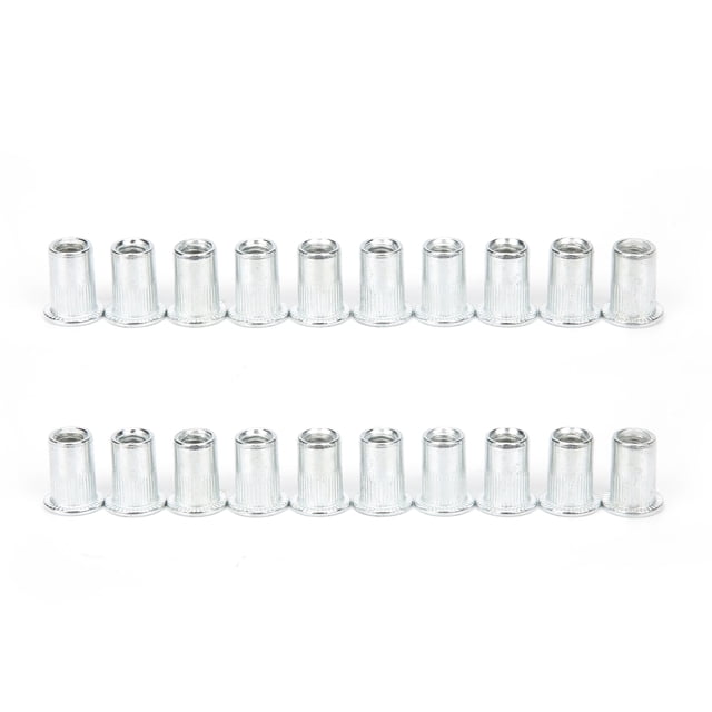 Kits de tuercas de remache de 20 piezas, herramientas de sujeción de Hardware de plasticidad fuerte de aleación de aluminio, M6 x 10 VoborMX herramienta