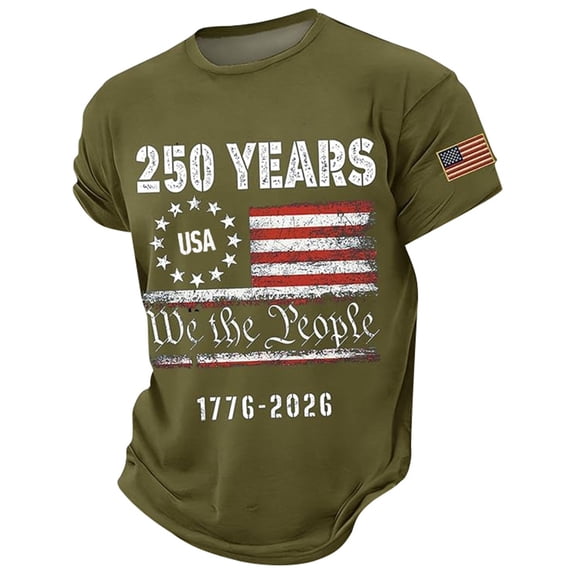 Lullu Boys America's 250Th Anniversary Tee 4Th of July Short Sleeved T Shirt, Sizes 2-13