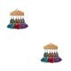 thumbnail image 3 of Pendientes coreanos Retro Minnieouse para mujer 6 uds alambre de oreja exagerado pendiente de gancho de borla, 3 of 6