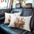 thumbnail image 4 of Easter Decorative Throw Pillow Covers 12x20 Inch Set of 2 Easter Eggs Bunny Home Decor Pillow Cases for Couch, Flower Leaves Rabbit Basket Cushion Case for Living Room Bedroom Bed Car Chair, 4 of 9
