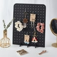 thumbnail image 5 of Black Peg Board Display Stand for Jewelry Rectangle Wood Jewelry Rack Peg Board Accessories Rack Organizer for Craft Shows Selling Vendor Events, 5 of 6