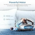 thumbnail image 4 of Mattress Handheld Vacuum Cleaner with 500w 13kpa Suction for Bed, Pet Hair Cleaning, Dust Mite Cleaner with HEPA Filter Mite Sensor, Metal Brushroll Dual Cup,253nm UVC Light for People with Allergies, 4 of 6