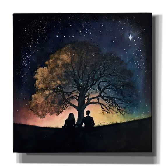 Epic Graffiti 'Sirius Shinning' by The Golden Valley Canvas Wall Art, 12" x 12"