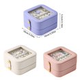 thumbnail image 5 of Multiple Layer Jewelry Travel Case Travel Ready Jewelry Organizers Convenient Storage Case for Storing Accessories, 5 of 15