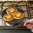 thumbnail image 4 of Parrilla para Arepas – Arepa Grill for Stovetop & Gas Burner, Heat Diffuser Plate for Even Cooking, Durable Enamel-Coated Iron with Non-Slip Handle – Perfect for Flatbread, Tortilla & More, 4 of 6