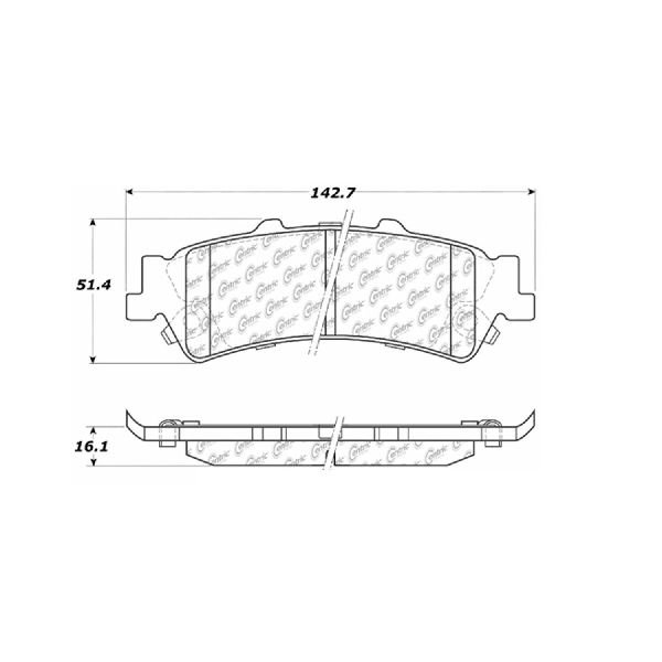 Go-Parts OE Replacement for 2002-2002 Chevrolet Avalanche 1500 Rear Disc  Brake Pad Set for Chevrolet Avalanche 1500