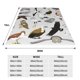 thumbnail image 3 of Fotbe Animal Bird Manta de Franela Acolchonada con Estampado, Súper Suave y Esponjosa, Extra Grande para Sofá, Cama, Uso Todo el Año-60"x50", 3 of 7