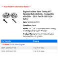 thumbnail image 2 of Engine Variable Valve Timing VVT Sprocket Set with Bolts - Compatible with 2004 - 2010 Ford F-150 V8 24-Valve 2005 2006 2007 2008 2009, 2 of 2
